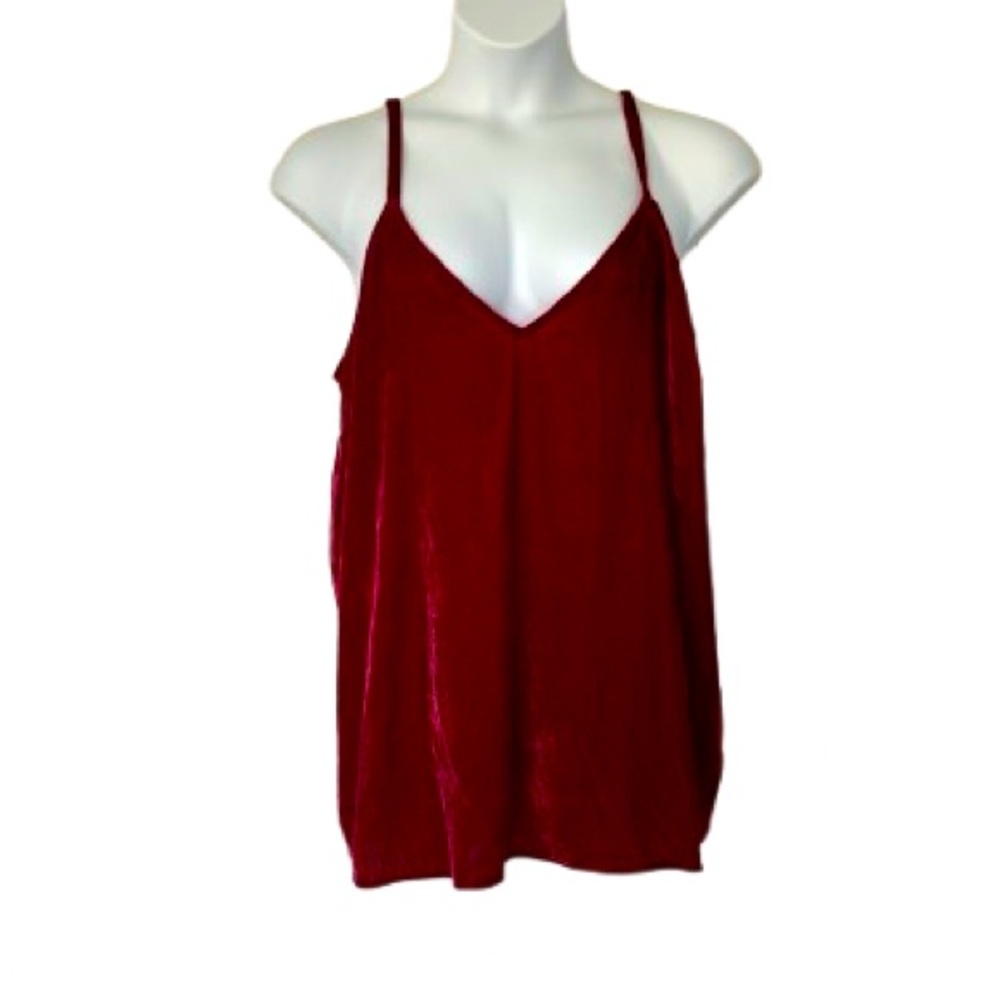 Torrid burgundy red v-neck swing cami with adjustable straps women’s size 3XL